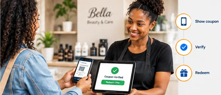 Redeem customer coupons